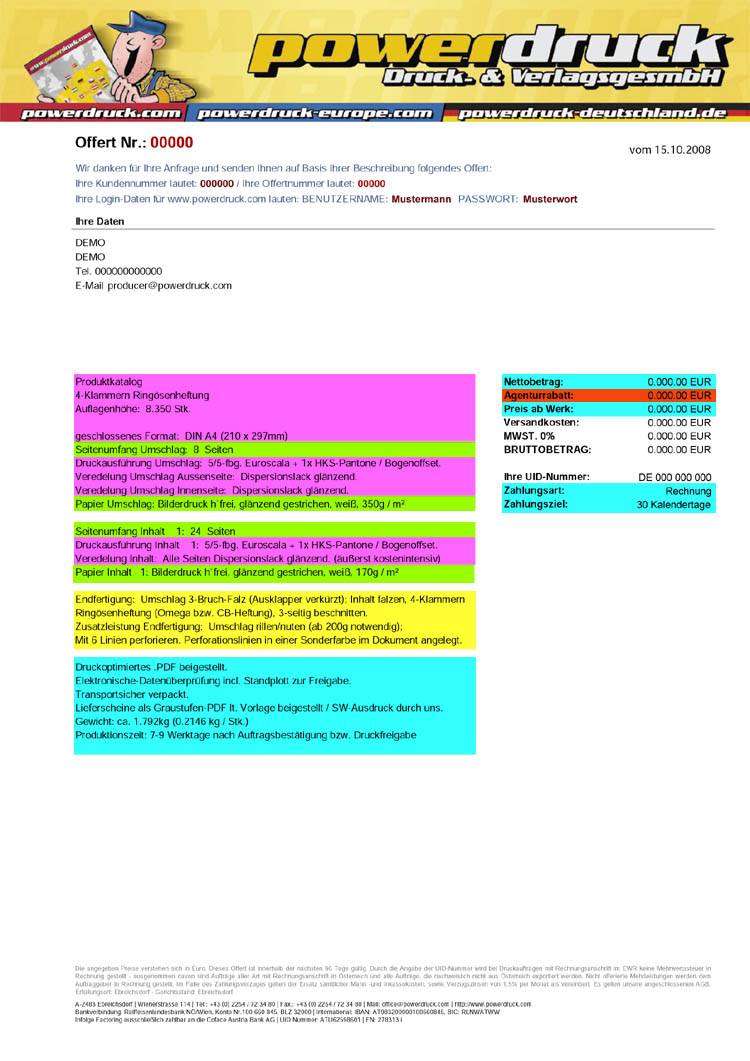 Powerdruck, Druckerei, Ebreichsdorf, Produktkataloge, Ringösenheftung, Omegaheftung, Ringösenheftungen, Omegaheftungen