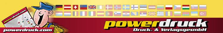 Powerdruck, Druckerei, Klebebindungen, Fadenbindungen, Herstellung, Hotmelt Klebebindungen, Druckanfragen, Druckausschreibungen für Rückenstichheftungen aus Österreich, Schweiz, Deutschland, Europa, Italien, Holland, Belgien, Frankreich