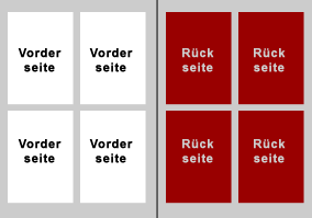 Druckerei Selbst-Umschlager Flyer, Falzflyer, Schreibblock drucken